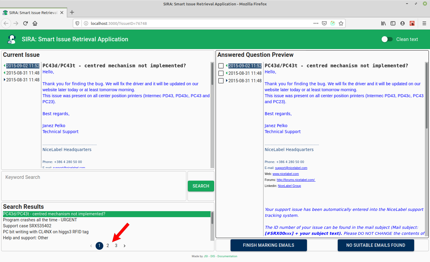 Search results pagination image
