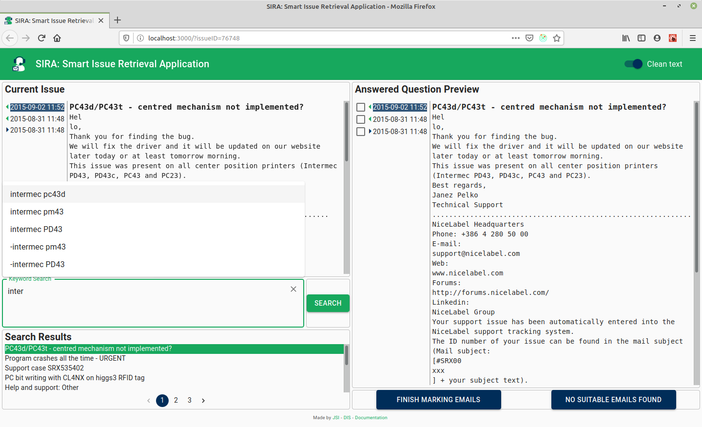 Inserting existing keyword image